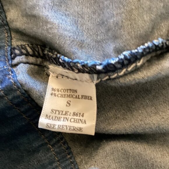 The‎ Impeccable Pig Denim Dress Size Small Embroidered Womens Embroiderey - Picture 3 of 7